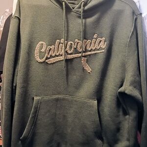 California Olive Green Men's Sweater